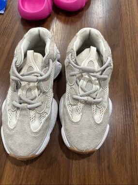 Yeezy Neutral Beige and White Women’s Sneakers